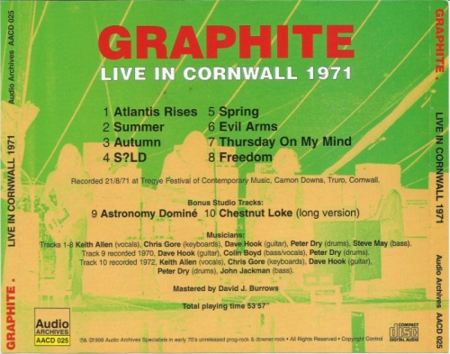 Graphite - Live In Cornwall (1971) (1998) Lossless