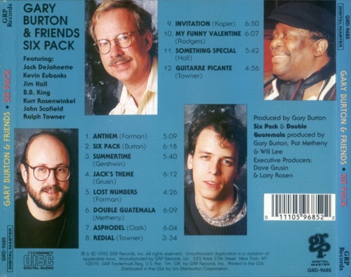 Gary Burton & Friends - Six Pack (1992) Lossless