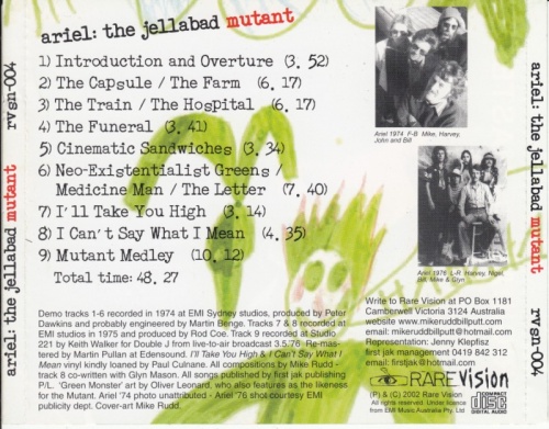 Ariel - The Jellabad Mutant (1974) [2002] Lossless