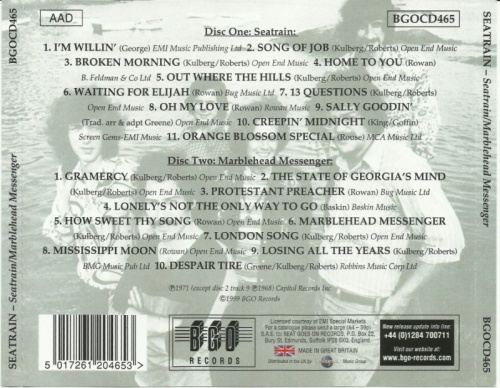 Seatrain - Seatrain / Marblehead Messenger (1970-71) (1999) 2CD lossless