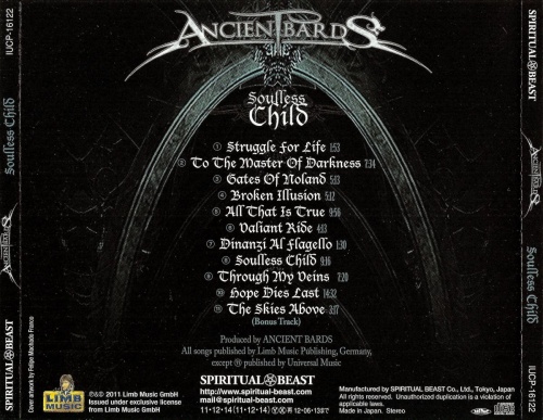 Ancient Bards - Soulless Child [Japanese Edition] (2011) (Lossless)