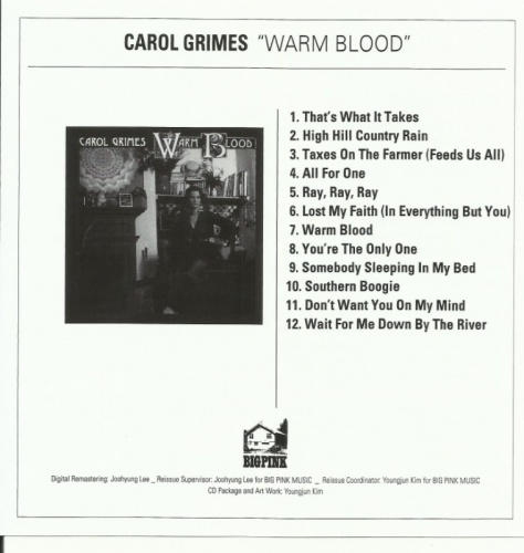 Carol Grimes - Warm Blood 1974 (2017 korean remaster) Lossless