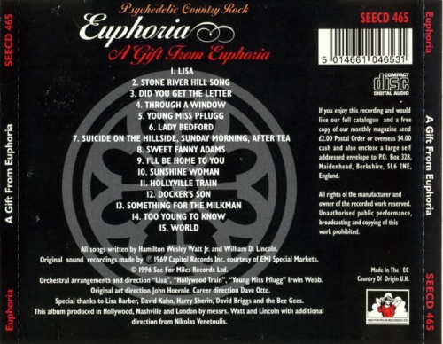Euphoria - A Gift From Euphoria (1969) (1996)Lossless