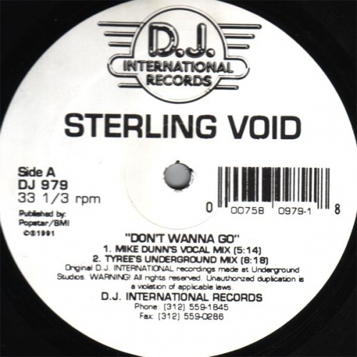 Sterling Void - Don't Wanna Go (Vinyl, 12'') 1991