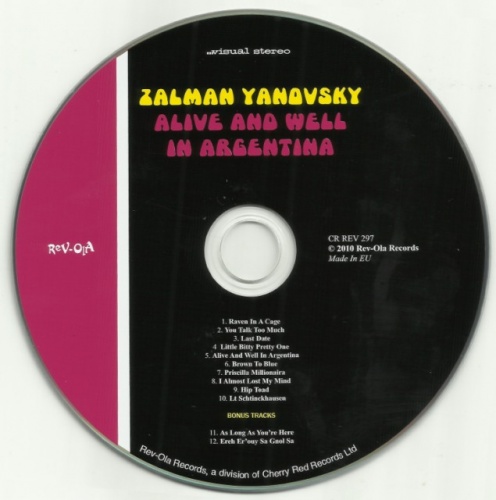 Zalman Yanovsky - Alive And Well In Argentina (1968) [2010] Lossless