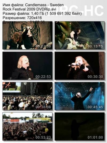 Candlemass - Sweden Rock Festival 2009 (DVDRip)