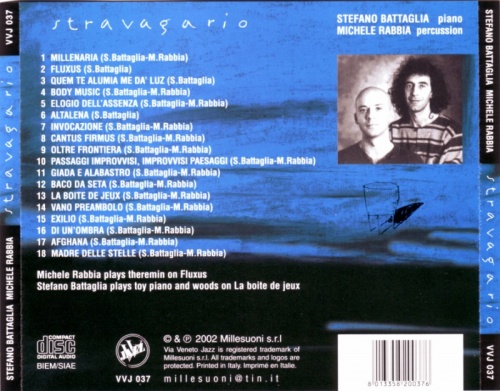 Stefano Battaglia, Michele Rabbia - Stravagario (2001) Lossless