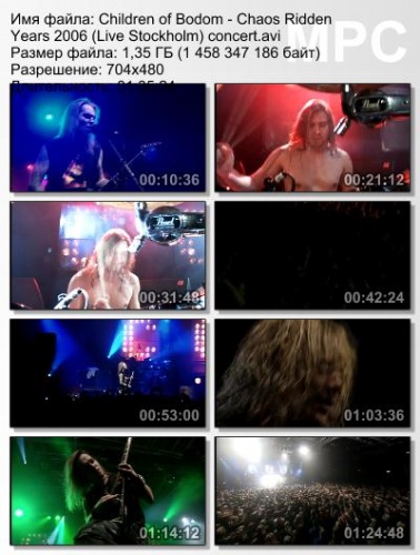 Children Of Bodom - Chaos Ridden Years 2006 (Live Stockholm) (DVDRip)