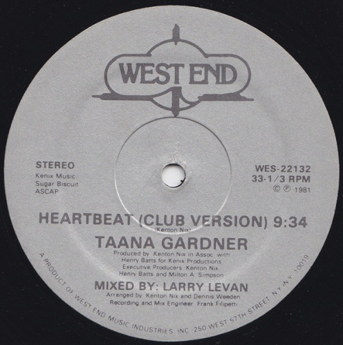 Taana Gardner - Heartbeat (Vinyl, 12'') 1981