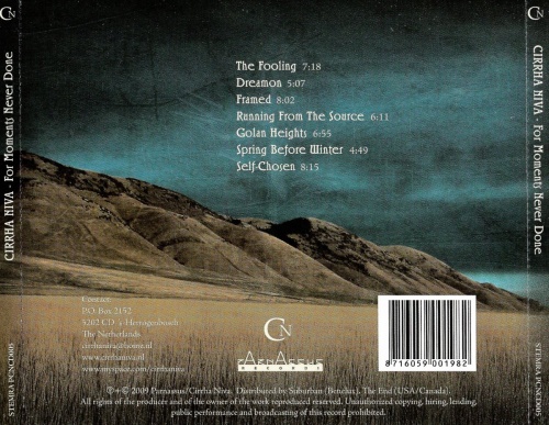 Cirrha Niva - For Moments Never Done (2009) (Lossless)