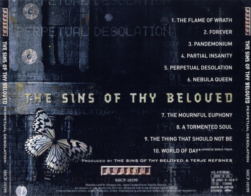 The Sins Of Thy Beloved - Perpetual Desolution [Japanese Edition] (2000) (Lossless)