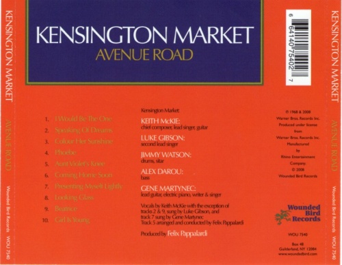 Kensington Market -  Avenue Road (1968) Remastered (2008)  Lossless