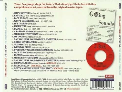 Zakary Thaks - It's The End The Definitive Collection (1966-69) (Remastered, 2015) Lossless