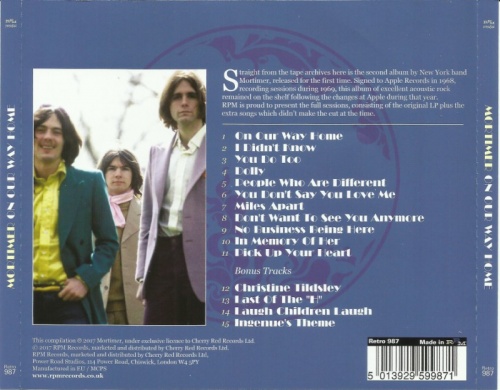 Mortimer - On Our Way Home (1969) [Remastered, Expanded, 2017] lossless