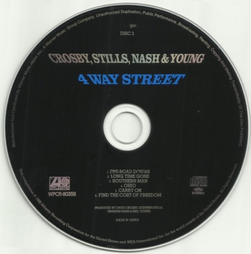 Crosby, Stills, Nash & Young - 4 Way Street (1971) (Japan Remastered, 2016) 2CD Lossless