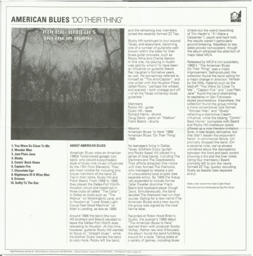 American Blues - Do Their Thing (1969) ( Korean Remastered, 2016) Lossless