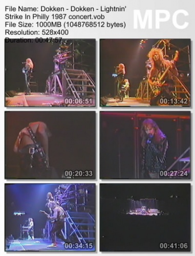 Dokken - Lightnin' Strike In Philly 1987 (DVDRip)