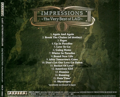 Last Autumn's Dream - Impressions: The Very Best of LAD (2007) [Japan Edit.] Lossless