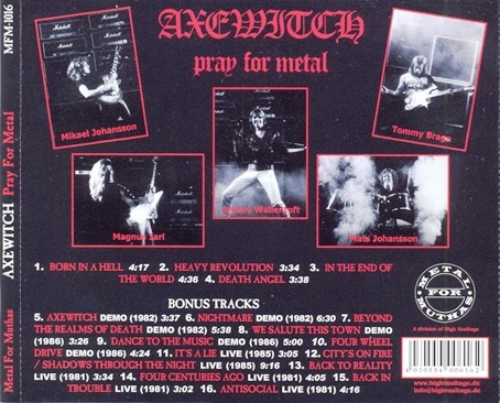 Axe Witch - Pray For Metal (1982) [EP / Reissue 2005] Lossless