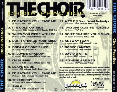 The Choir - Choir Practice (1966-69) (Reissue, 1994) lossless