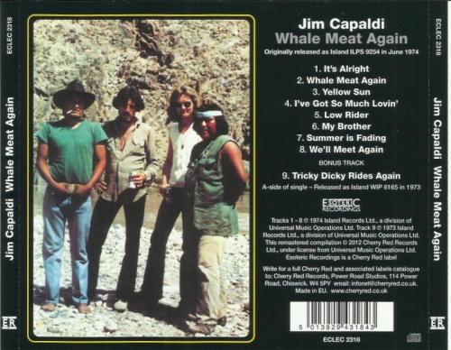 Jim Capaldi - Whale Meat Again (1974) (Remastered, 2012) Lossless