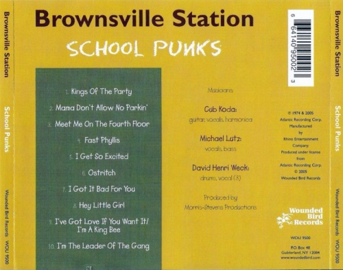 Brownsville Station - School Punks (1974) (2005) Lossless