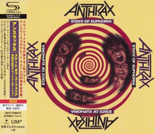 Anthrax - State Of Euphoria (2CD) [Japanese Edition] (1988) [2019] (Lossless)