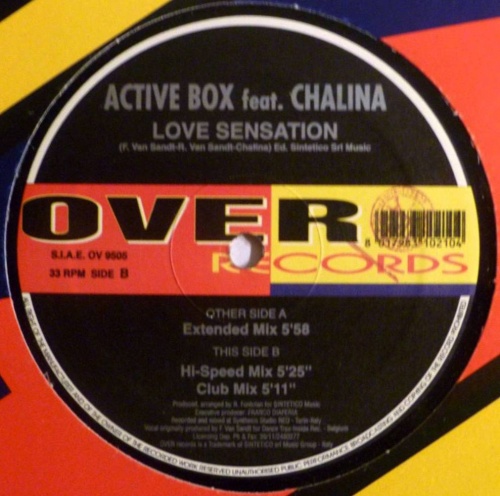 Active Box Feat. Chalina - Love Sensation (Vinyl, 12'') 1995