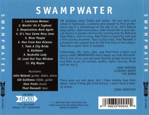 Swampwater - Swampwater (1970) (Reissue,1995) lossless