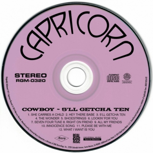 Cowboy - 5'll Getcha Ten (1971) [2014] Lossless