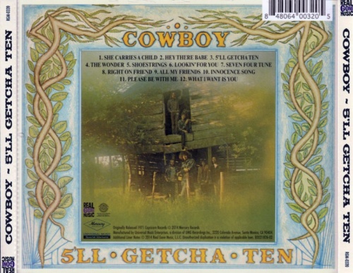 Cowboy - 5'll Getcha Ten (1971) [2014] Lossless