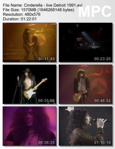Cinderella - Live Detroit 1991 (DVDRip)