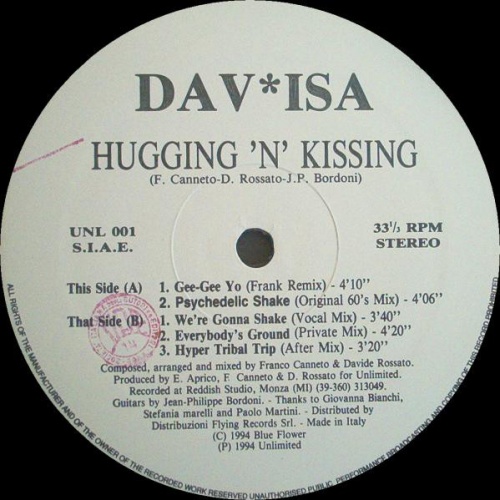 Dav*Isa - Hugging 'N' Kissing (Vinyl, 12'') 1994