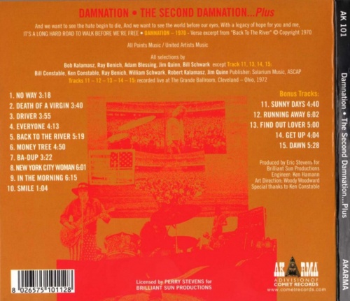 Damnation Of Adam Blessing - The Second Damnation...Plus (1970) (2000) Lossless