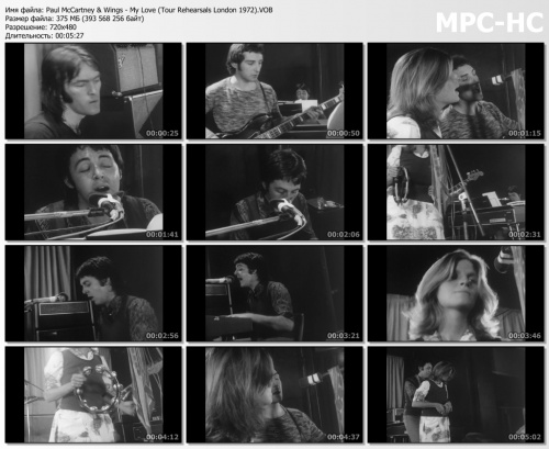 Paul McCartney & Wings - My Love (Tour Rehearsals London) (1973)