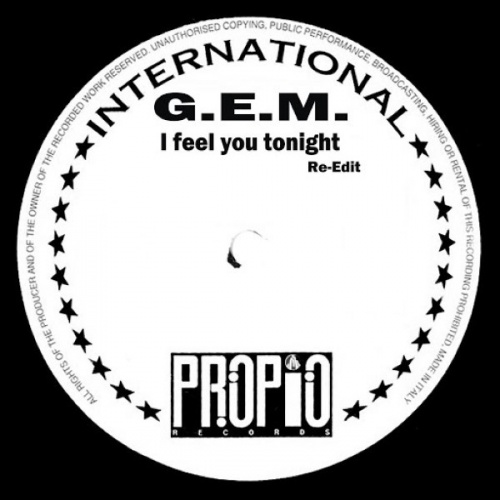 G.E.M. - I Feel You Tonight (Re-Edit) ‎(2 x File, MP3, Single) 2014