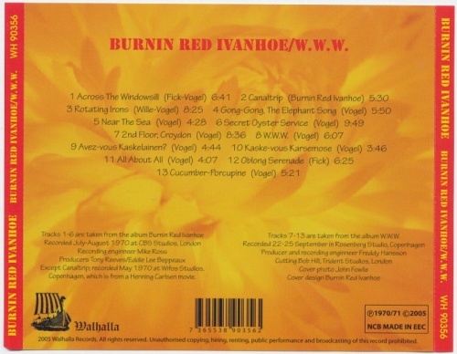 Burnin Red Ivanhoe - Burnin Red Ivanhoe / W. W. W. (1970-71) [Remastered, 2005] Lossless
