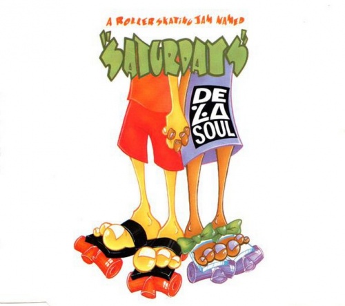 De La Soul - A Roller Skating Jam Named ''Saturdays'' (CD, Maxi-Single) 1991