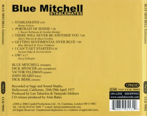 Blue Mitchell - Stablemates (1977) (Remastered, 2006) lossless