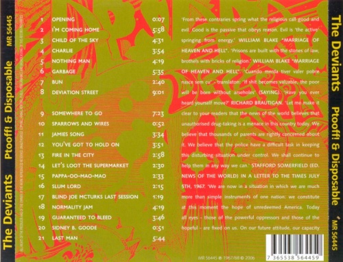 The Deviants - Ptooff! / Disposable (1967-1968) [2006] Lossless