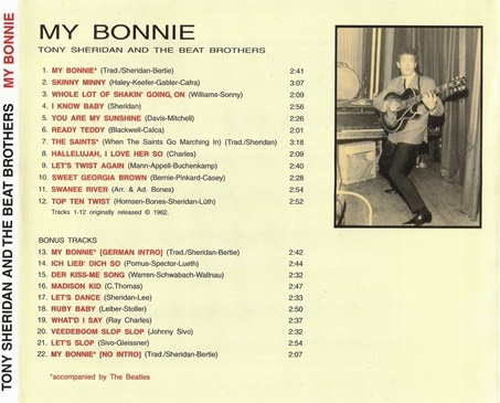 Tony Sheridan And The Beat Brothers - My Bonnie (1962) [Reissue 2001] Lossless