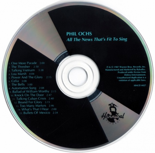 Phil Ochs - All the News That's Fit to Sing (1964) (1988) Lossless