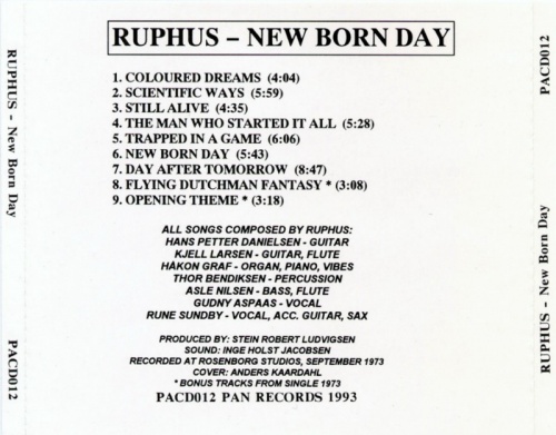 Ruphus - New Born Day  (1973) (1993) Lossless