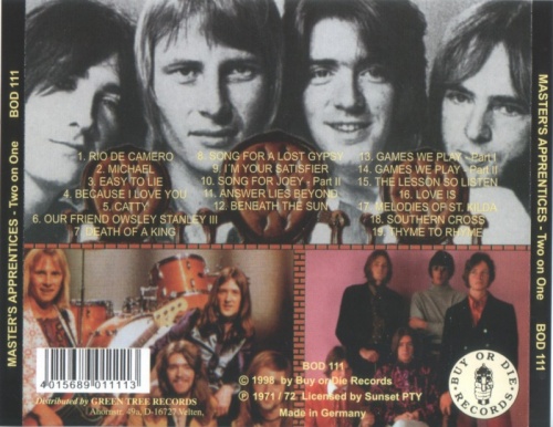 The Master's Apprentices - Choice Cuts / Toast To Panama Red (1971-72) (1998) lossless