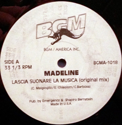 Madeline - Lascia Suonare La Musica (Vinyl, 12'') 1994