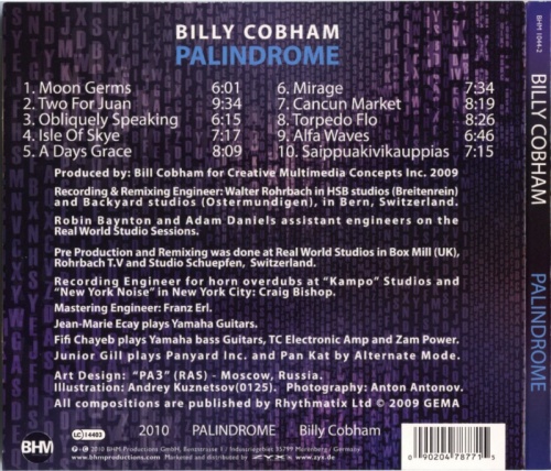 Billy Cobham - Palindrome (Digipak, 2010) lossless