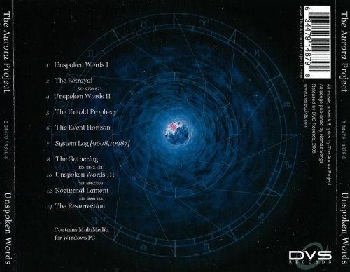 The Aurora Project - ...Unspoken Words (2005) (Lossless)