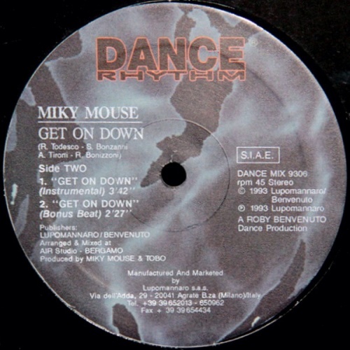 Miky Mouse - Get On Down (Vinyl, 12'') 1993