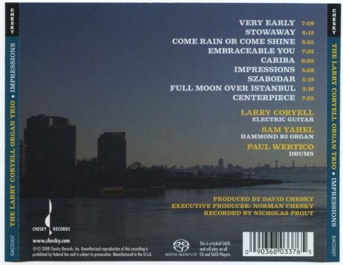 Larry Coryell Organ Trio - Impressions: The New York Sessions (2008) Lossless