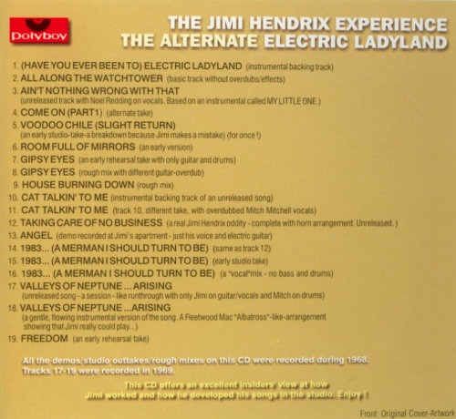 The Jimi Hendrix Experience - The Alternate Electric Ladyland (1968-69) (Digipak, 2002) Lossless